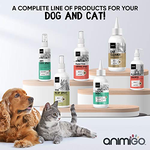 Calming Drops For Dogs & Cats - 100ml - Non-sedative Dog Calming Products for Fireworks, Travel Anxiety, Separation & Stress - Alternative to Hemp Oil or Calming Tablets for Dogs - Add to Food/Treats - Image 9