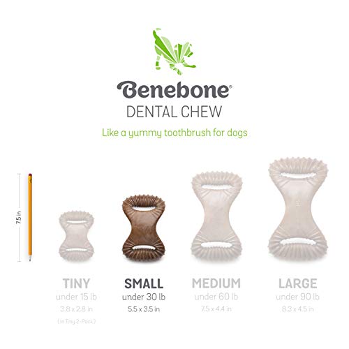 Benebone Real Bacon Durable Dental Dog Chew Toy for Aggressive Chewers, Made in USA (Updated Design) - Image 7