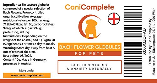 CaniComplete Calming aid for nervous Dogs, Cats, Bach Pet Rescue Remedy - against fear, stress, storms, fireworks, ENG instructions on 3rd Pic - Image 4