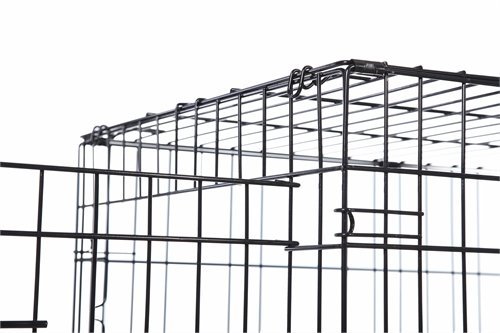 Confidence Pet Deluxe 2 Door Dog Cage Crate with Bed - Image 5