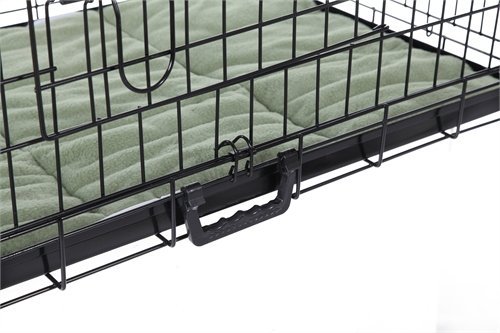 Confidence Pet Deluxe 2 Door Dog Cage Crate with Bed - Image 6