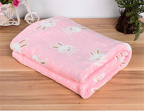 Cute Rabbit Elephant Pattern Coral Fleece Pet Sleep Warm Dog Cat Puppy Ultra Soft Blanket Towl Pet Beds Cover Mat S M L Size - Image 4