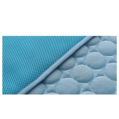 DREAMSOULE XL Pet Cooling Mat, Summer Cats and Dogs Kennel Bed Pad Travel Cool Cushion Pad, 102 x 70cm/40 x 27.5 in, Blue - Image 5