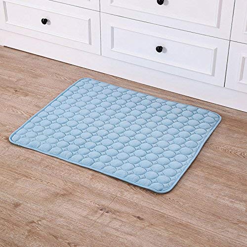 DREAMSOULE XL Pet Cooling Mat, Summer Cats and Dogs Kennel Bed Pad Travel Cool Cushion Pad, 102 x 70cm/40 x 27.5 in, Blue - Image 6