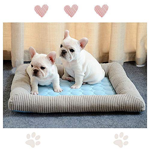 DREAMSOULE XL Pet Cooling Mat, Summer Cats and Dogs Kennel Bed Pad Travel Cool Cushion Pad, 102 x 70cm/40 x 27.5 in, Blue - Image 7