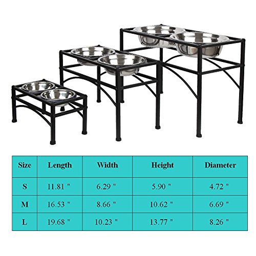 Funkeen Elevated Dog Bowls Pet Feeder - Image 7