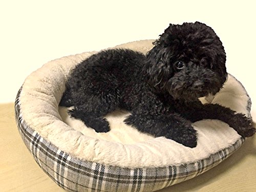 Easipet Jute Orthopaedic Soft Dog Bed in Plaid - Image 3