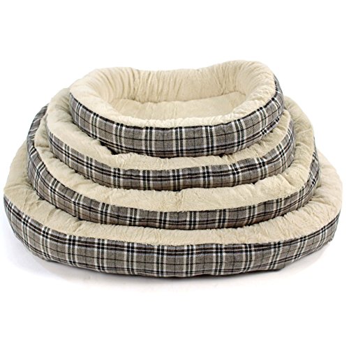Easipet Jute Orthopaedic Soft Dog Bed in Plaid - Image 5
