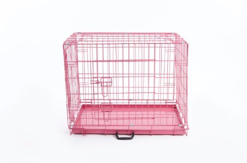Pink Dog Puppy Metal Cage 24" by Easipet (21423) - Image 3
