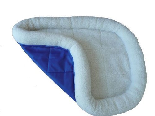 Ellie-Bo Deluxe Dog Puppy Cage 2 Door Folding Crate with Faux Sheepskin Bed (Medium, 30-inch, Black) - Image 3