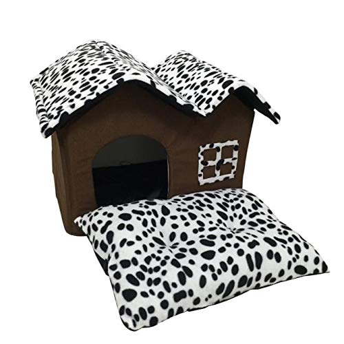 Givekoiu 2019 Dog Bed Soft Washable Fleece Fur Cushion Warm Pet Basket,Portable Indoor Pet Bed Dog House Soft Warm and Comfortable Cat Dog Sweet Room - Image 3