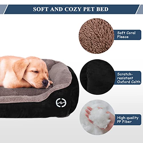 GoFirst Dog Beds Large Washable with Zipper Cover, Orthopedic Dog beds Basket for Medium and Large Dogs, Non-slip Bottom Pet Beds Couch Cushion - Image 4