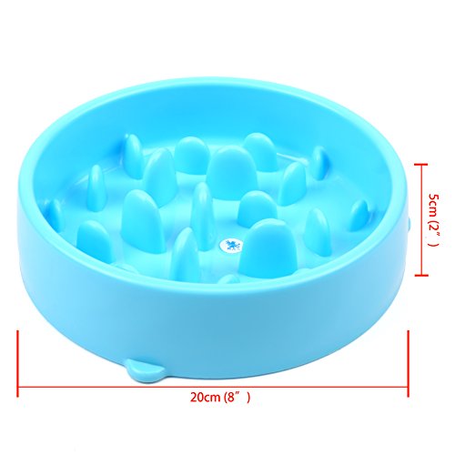 H&S Slow Feeder Dog Bowl - Slow Eating Dog Bowl - Interactive Feeder - Slow Down Feed Dog Cat Feeding Bowl - Pet Bloat Stop Dog Bowl - Image 5