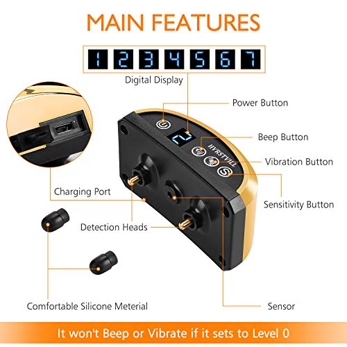 HVRSTVILL Anti Barking Dog Collar, Stop Barking Device for Small Medium Large Dog, NO SHOCK Safely and Humane with Sound & Vibration, Rechargeable No Bark Dog Training Collar, Adjustable Belt 7-55kg - Image 4