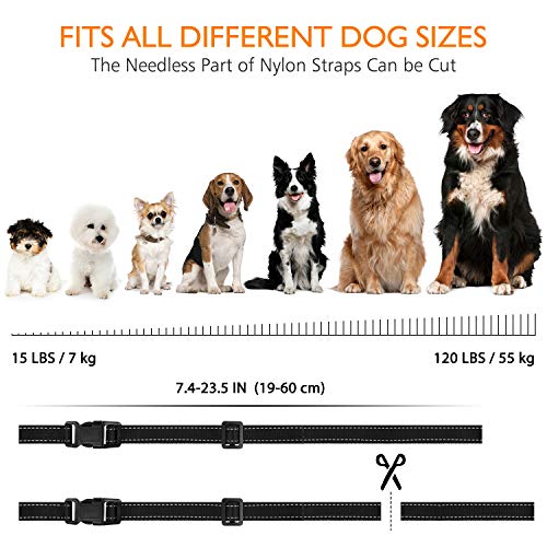 HVRSTVILL Anti Barking Dog Collar, Stop Barking Device for Small Medium Large Dog, NO SHOCK Safely and Humane with Sound & Vibration, Rechargeable No Bark Dog Training Collar, Adjustable Belt 7-55kg - Image 5