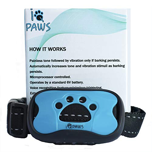 IQ Paws Advanced 3 colours in 1 Anti Bark Collar | Stop Dogs Excessive Barking Device with No Shock, 2 Long-Lasting Batteries, Bonus LED Tag and Bonus Ebook - Image 3