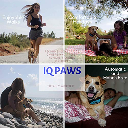IQ Paws Advanced 3 colours in 1 Anti Bark Collar | Stop Dogs Excessive Barking Device with No Shock, 2 Long-Lasting Batteries, Bonus LED Tag and Bonus Ebook - Image 5