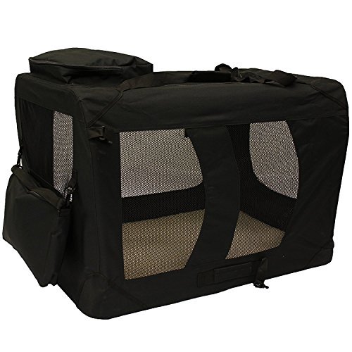 LIVIVO ® Lightweight Premium Dog Cat Puppy Fabric Portable Carrier Folding Crate Cage Pet Travel Foldable Bag - Image 4