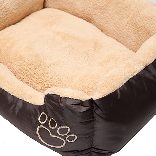 MAX-CARE Deluxe Soft Washable Dog Pet Warm Basket Bed Pad with Fleece Lining - Image 3