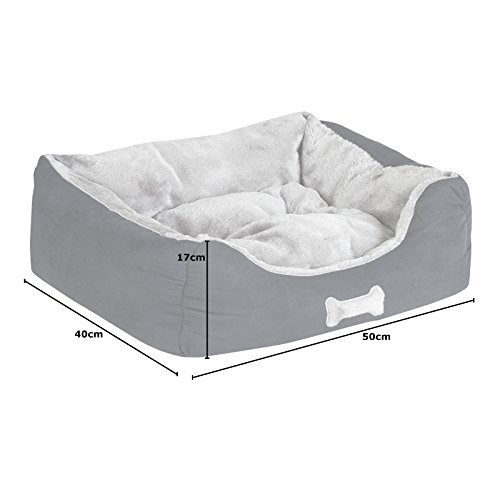 Me and My Black and Grey Small Super Soft Dog Bed - Image 6