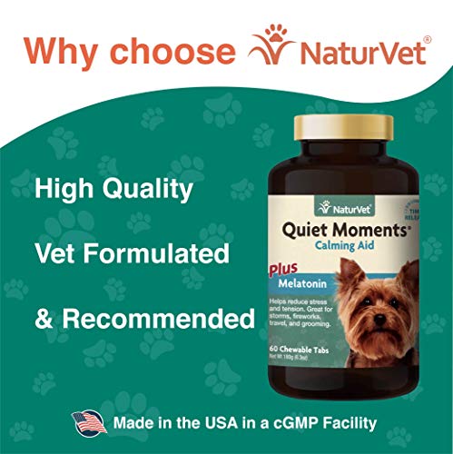 NaturVet Quiet Moments Calming Aid Chewable Tablets, 60 Pills - Image 5