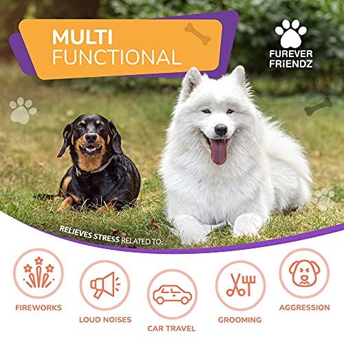 Furever Friendz Natural Dog Calming Tablets for Dogs - 120 Dog Anxiety Relief Supplements - Calming Dog Relieves Stress related to Fireworks, Loud Noises, Travel Sickness, Separation & Aggression - Image 4