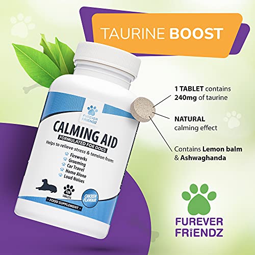 Furever Friendz Natural Dog Calming Tablets for Dogs - 120 Dog Anxiety Relief Supplements - Calming Dog Relieves Stress related to Fireworks, Loud Noises, Travel Sickness, Separation & Aggression - Image 5