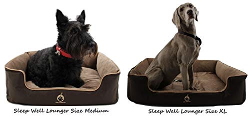 On Paws® 'Sleep Well Lounger' Premium Quality Pet Bed (5 Sizes & Assorted Colours) DuPont™ Teflon® Protected, Removable, Machine Washable Covers - Image 7