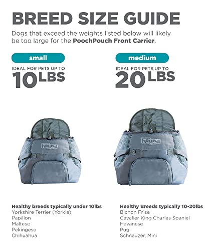 Outward Hound Kyjen 21008 PoochPouch Front Carrier For Dogs Easy-Fit Adjustable Dog Carrier, Medium, Grey - Image 3