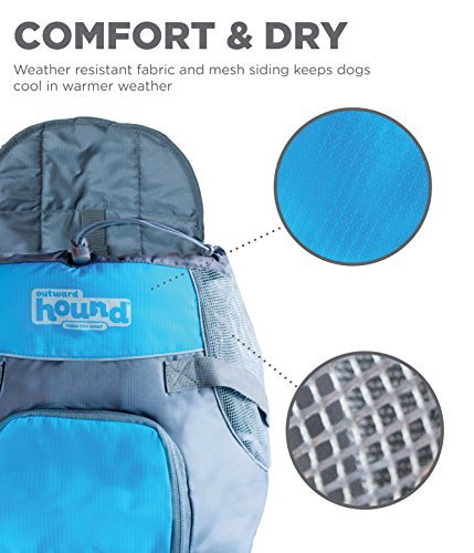 Outward Hound Kyjen 21008 PoochPouch Front Carrier For Dogs Easy-Fit Adjustable Dog Carrier, Medium, Grey - Image 4