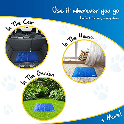 PawPride The Self-Cooling Pet Mat Pad - Pressure-Activated Cool Gel Technology - Help Your Dog Stay Cool On Summer Days and Prevent Overheating and Dehydration – Perfect for Home and Travel - Image 6