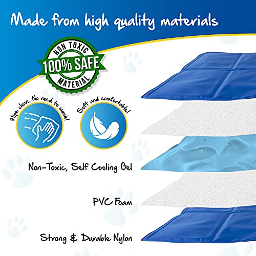 PawPride The Self-Cooling Pet Mat Pad - Pressure-Activated Cool Gel Technology - Help Your Dog Stay Cool On Summer Days and Prevent Overheating and Dehydration – Perfect for Home and Travel - Image 7