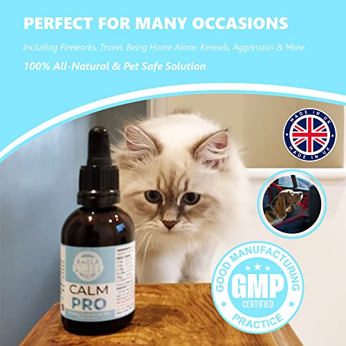 Pets Purest 100% Natural Calm PRO Dog Anxiety Calming Aid Supplement for Dogs Cats Horses Rabbits Birds Pets. Anxiety & Stress When Home Alone, Aggression, Loud Noises, Fireworks & Kennels 50ml - Image 6