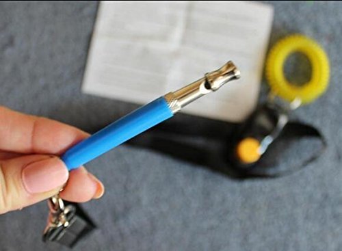 Ploopy Dog Training Whistle, Adjustable Ultrasonic High Pitch Frequency, Ultimate Dog Training Kit, Dog Clicker and Ultrasonic Dog Whistle Combo, How to Train Your Pet To Stop Barking Blue - Image 3