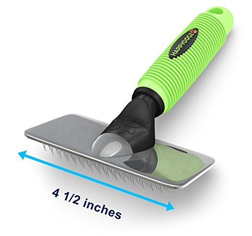 Slicker Dog Brush for Shedding Short Hair & Long Hair - Cat Brush & Dog Grooming Supplies, Deshedding for Single or Double Coated Dogs & Cats - Undercoat Rake for Your Pet - Image 4