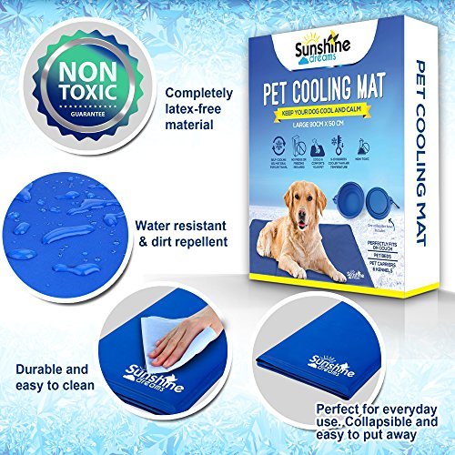 Sunshine Dreams Luxury Large Dog Cooling Mat Scratchproof Bite Resistant Cooling mat for dogs summer - Image 3