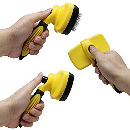 Thunderpaws Self Cleaning Pet Slicker Brush - Gently Remove Knots, Tangles and Loose Undercoat From Dogs and Cats - Easy To Use With Ergonomic Design - Image 6