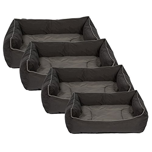 TierXpert Hermes Dog Cushion | Washable dog bed | Dog basket with reversible dog cushion | Sleeping space for dogs and cats | Anti-slip cover | 44cm x 38cm x 18cm - Image 4