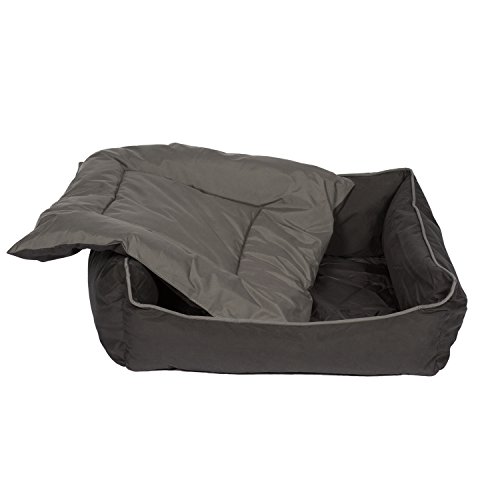 TierXpert Hermes Dog Cushion | Washable dog bed | Dog basket with reversible dog cushion | Sleeping space for dogs and cats | Anti-slip cover | 44cm x 38cm x 18cm - Image 5
