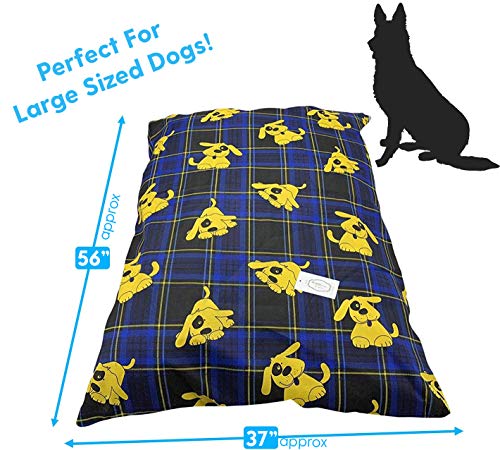 Trading Innovation Dog Bed Supplies Removable Zip Cover with Inner Cushion | Soft & Cosy Cushion | Cute Design | Easy to Clean & Machine Washable Pet Bed Pillow - Image 3