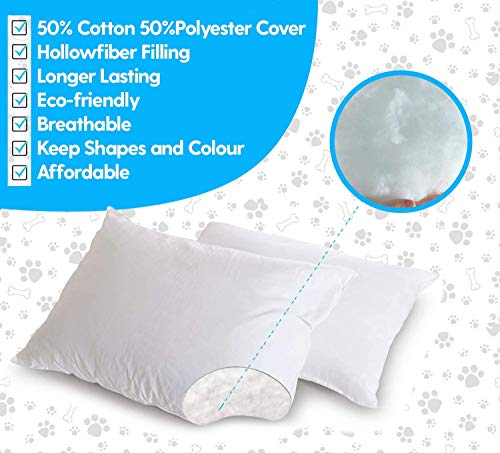 Trading Innovation Dog Bed Supplies Removable Zip Cover with Inner Cushion | Soft & Cosy Cushion | Cute Design | Easy to Clean & Machine Washable Pet Bed Pillow - Image 4
