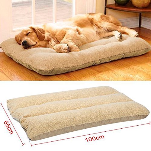 Yaheetech Large Dog Bed Pets Cat Bed Extra Soft Detachable Cushion Pillow Mat 100cm-L, 65cm-W, Polyester - Image 3