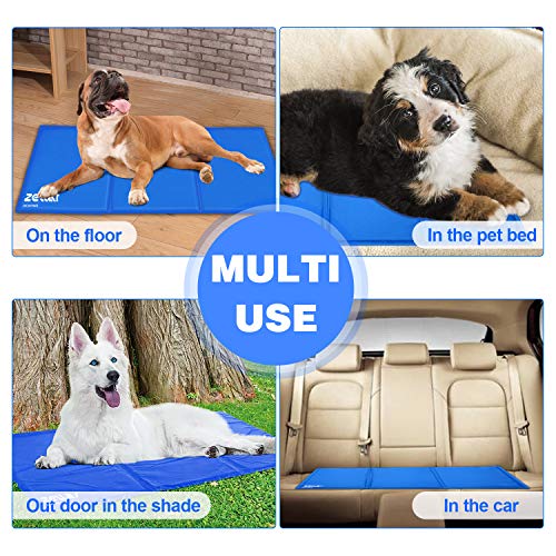 Zellar Pet Cooling Mat, Pet Dog Cat Cool Mat Self Cooling - Image 7
