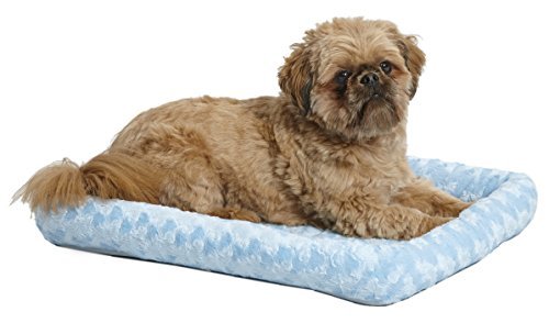 MidWest Homes for Pets iCrate Dog Crate Starter Kit, 24 Inch Dog Crate Kit Ideal for Small Dog Breeds (weighing 13 - 25 Pounds), Includes Dog Crate, Pet Bed, 2 Dog Bowls and Dog Crate Cover (Blue) - Image 5