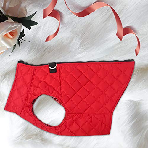 Ctomche Pet Coat,Dog Winter Warm Coat with Zipper,Cold Weather Jacket for Dog,Dog Coat Waterproof Dog Jacket Windproof Cozy Dog Vest Red-M - Image 7
