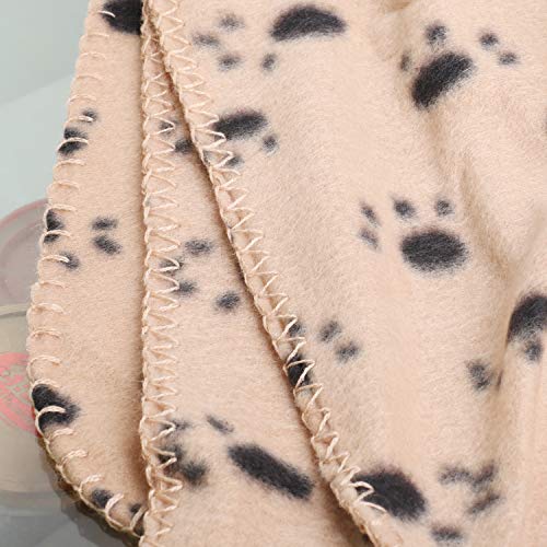 DIGIFLEX Large Pet Blankets x3 Dog Cat Soft Fleece 70cm X 100cm - Washable Soft Fleece Dog/Cat Throw Blanket - Paw Print Design – Bedding for a Puppy & Kitten - Image 9
