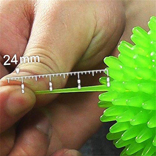 EEToys Hunde Ball Hundespielzeug Kauen Spielzeug Quietscher Ball Kauspielzeug Spiky Ball Massage Ball Zähne Reinigung Ungiftig - Image 5