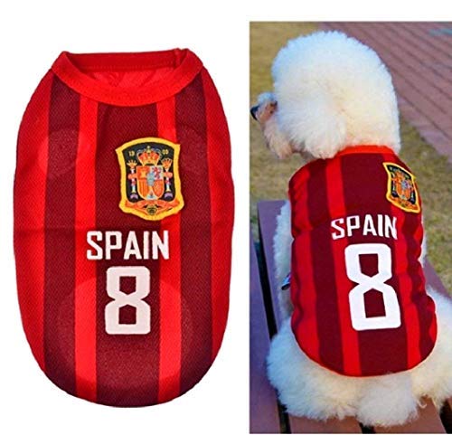 Evrylon Costume Supporter for Animals Square Measuring Tool Football Microbista Ultrà Sponge for Dog (Size M) Costume Cosplay Optimal as Gift - Image 3