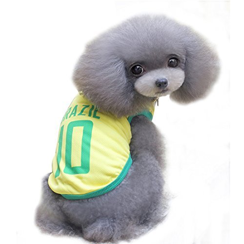 GabeFish Dog World Cup T Shirt Pets Football Jersey Sports Soccer National Team Vest Cat Summer Cool Clothes Apparel Brazil 3X-Large - Image 6