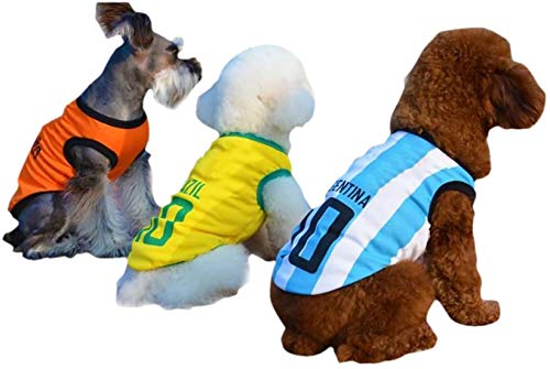 GabeFish Dog World Cup T Shirt Pets Football Jersey Sports Soccer National Team Vest Cat Summer Cool Clothes Apparel Brazil 3X-Large - Image 8
